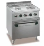 Fourneau 4 plaques rondes sur four �lectrique MBM - MAGISTRA 700