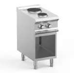 Fourneau 2 plaques électriques rondes sur placard ouvert MBM - DOMINA PRO 700 Fourneau 2 plaques électriques rondes sur placard ouvert MBM - DOMINA PRO 700