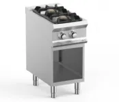 Fourneau 2 feux vifs sur placard ouvert MBM - DOMINA PRO 700