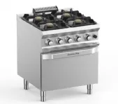 Fourneau 4 feux vifs sur four gaz MBM - DOMINA PRO 700 Fourneau 4 feux vifs sur four gaz MBM - DOMINA PRO 700