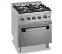 Fourneau 4 feux vifs sur four lectrique GN2/1 MBM - MAGISTRA 700