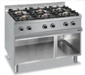 Fourneau 6 feux vifs sur placard ouvert MBM - MAGISTRA 700