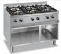 Fourneau 6 feux vifs sur placard ouvert MBM - MAGISTRA 700