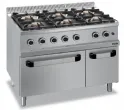 Fourneau 6 feux vifs sur four gaz GN2/1 MBM - MAGISTRA 700