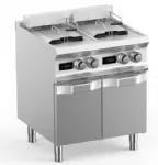 Friteuse professionnelle �lectrique 2x12 Litres sur coffre MBM - DOMINA PRO 700