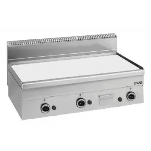 Plancha professionnelle gaz lisse 3 zones large MBM profondeur 600mm GFT106L_PROMO