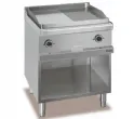 Plancha professionnelle lectrique lisse et rainure 2 zones sur placard ouvert MBM - MAGISTRA 700