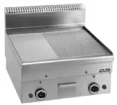 Plancha professionnelle gaz lisse et rainurée 2 zones MBM profondeur 600mm
