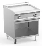 Plancha professionnelle électrique rainurée sur placard ouvert MBM - DOMINA PRO 700 Plancha professionnelle électrique rainurée sur placard ouvert MBM - DOMINA PRO 700