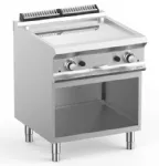 Plancha professionnelle gaz lisse sur placard ouvert MBM - DOMINA PRO 700 Plancha professionnelle gaz lisse sur placard ouvert MBM - DOMINA PRO 700