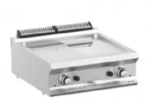 Plancha professionnelle gaz lisse et rainur�e � poser MBM - DOMINA PRO 700