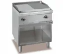 Plancha professionnelle lectrique lisse et rainure 2 zones sur placard ouvert MBM - MAGISTRA 700