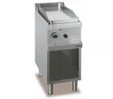 Plancha professionnelle gaz lisse sur placard ouvert MBM - MAGISTRA 700