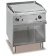 Plancha professionnelle gaz lisse 2 zones sur placard ouvert MBM - MAGISTRA 700