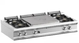 Plaque coup de feu gaz avec 4 feux vifs � poser MBM - DOMINA PRO 700