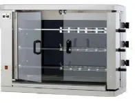 Rôtissoire professionnelle vitrocéramique 3 broches MCM Rôtissoire professionnelle vitrocéramique 3 broches MCM