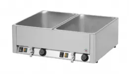 Bain-marie lectrique double avec robinet de vidange REDFOX