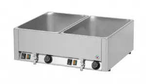 Bain-marie lectrique double avec robinet de vidange REDFOX BMV2115
