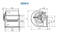 Moteur 9/9 de hotte professionnelle SWEGON DD9/9-550_PROMO