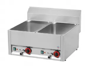 Bain marie lectrique 2 cuves REDFOX profondeur 600mm - BM 60 EL BM60EL