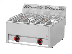 2 brleurs puissants gaz REDFOX profondeur 600mm - SP 60/2 GLS SP60/2GLS