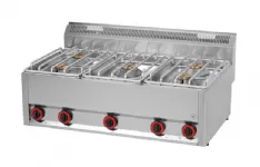 5 brûleurs puissants gaz REDFOX profondeur 600mm - SP 90/5 GLS