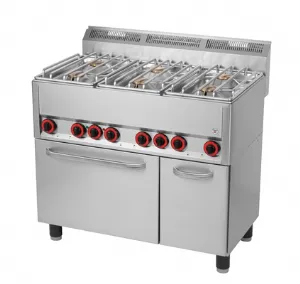 6 brleurs puissants gaz avec four  convection REDFOX profondeur 600mm - SPT 90 GLS SPT90GLS