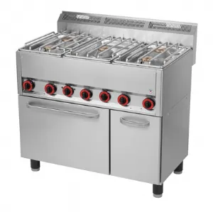 5 brleurs puissants gaz avec four  convection REDFOX profondeur 600mm - SPT 90/5 GLS SPT90/5GLS