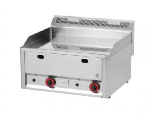Plancha professionnelle gaz lisse 2 zones REDFOX profondeur 600mm - FTHC 60 GL FTHC60GL