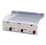 Plancha professionnelle gaz lisse 3 zones REDFOX profondeur 600mm - FTHC 90 GL