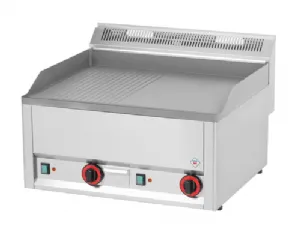 Plancha professionnelle lectrique lisse et rainure 2 zones REDFOX profondeur 600mm - FTHR 60 EL FTHR60EL