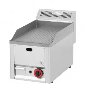 Plancha professionnelle gaz rainure 1 zone REDFOX profondeur 600mm - FTR 30 GL FTR30GL