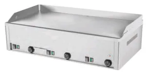 Plancha professionnelle �lectrique lisse 3 zones REDFOX