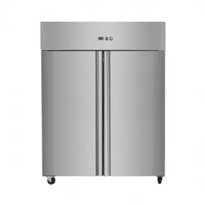 Frigo professionnel inox 2 portes ngatif 1200 Litres SKYRAINBOW THL1180BT