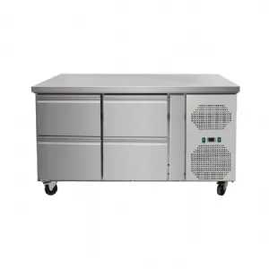 Table rfrigre positive centrale 4 tiroirs profondeur 700mm SKYRAINBOW THP2140TN