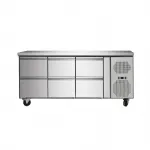 Table rfrigre positive centrale 6 tiroirs profondeur 700mm SKYRAINBOW