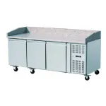 Table à pizza réfrigérée 3 portes sans vitrine SKYRAINBOW Table à pizza réfrigérée 3 portes sans vitrine SKYRAINBOW