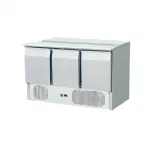 Saladette r�frig�r�e 3 portes avec capot inox SKYRAINBOW