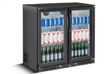 Arri�re-bar r�frig�r� 2 portes vitr�es battantes SKYRAINBOW