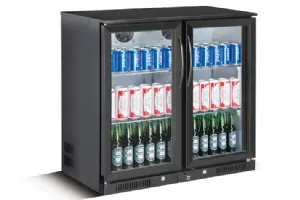 Arrire-bar rfrigr 2 portes vitres battantes SKYRAINBOW TSC2E90B