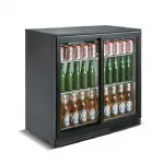 Arri�re-bar r�frig�r� 2 portes vitr�es coulissantes SKYRAINBOW