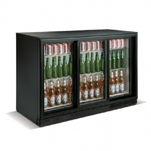 Arrire-bar rfrigr 3 portes vitres coulissantes SKYRAINBOW TSC3E90BS