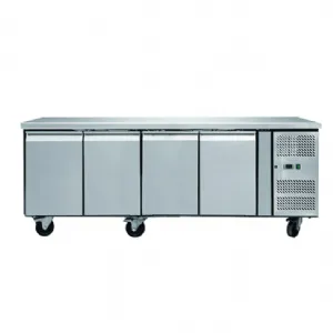 Table rfrigre positive centrale 4 portes profondeur 700mm SKYRAINBOW THP4100TN