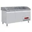 Table pizza 2 portes avec vitrine et 1 tiroir neutre DIAMOND TP23/P9