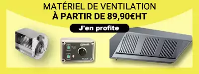 Materiel de ventilation professionnel en promotion disponible sur CHR.PROMO